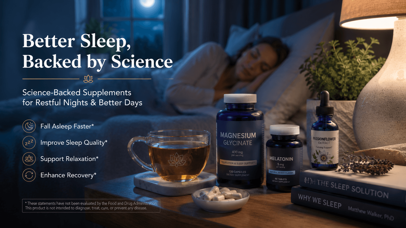 The 5 Best Science-Backed Supplements for Better Sleep